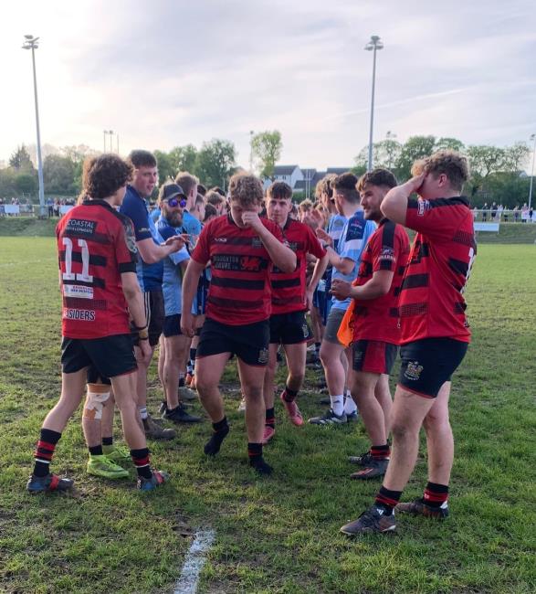 Good sportsmanship at the end of a tough tussle